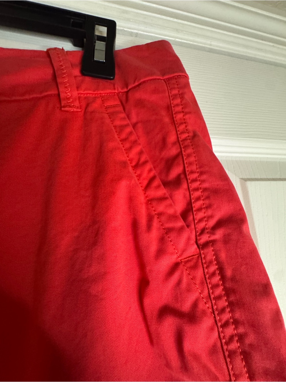 crown & ivy Bright Red Women's Chino Shorts - Picture 2 of 6